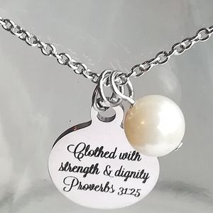 Christian Bible Verse Scripture Necklace